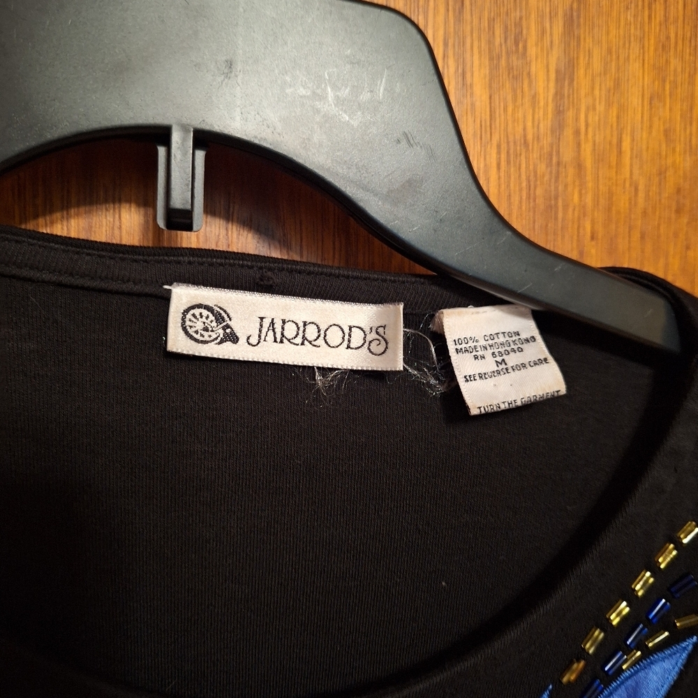 Vintage Jarrods Colorful 90's BEADED Pullover Top Ladies Med ART TEACHER ARTSY - Picture 6 of 6